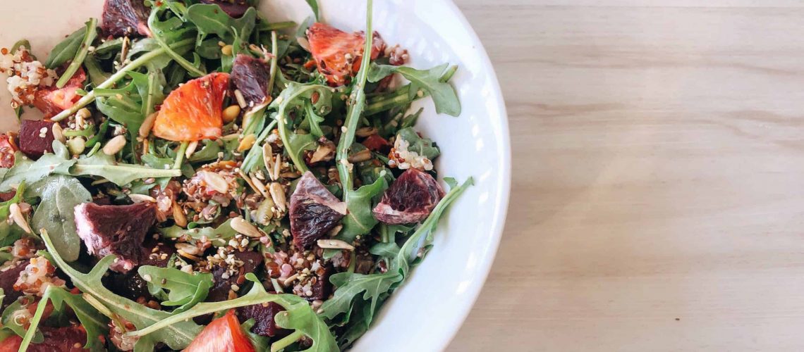 vegan beet quinoa salad
